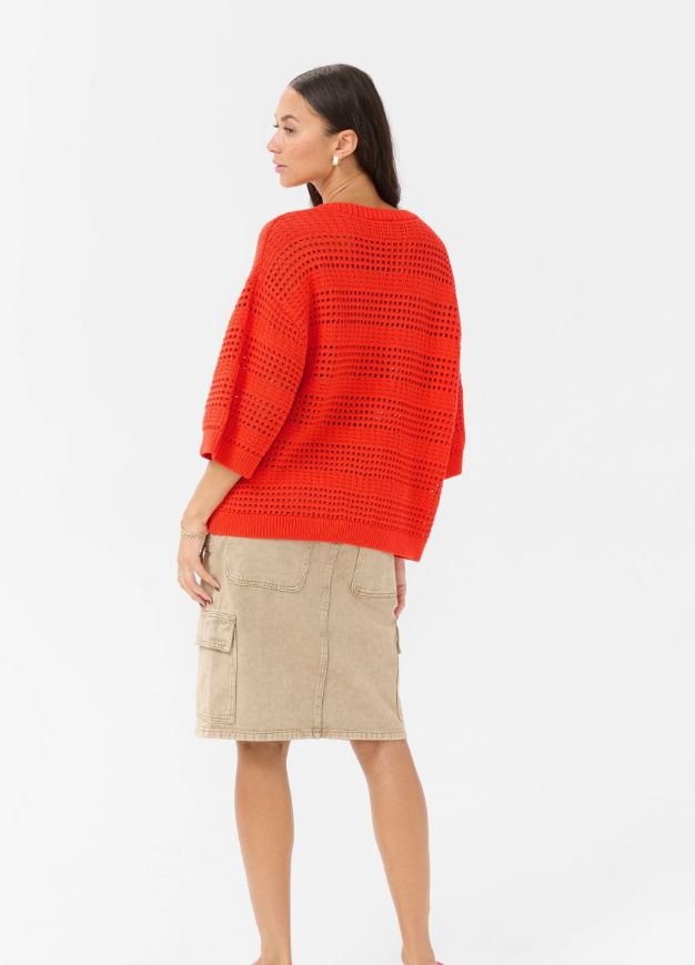KAFFE KNIT PULLOVER GRENADINE