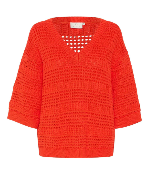 KAFFE KNIT PULLOVER GRENADINE