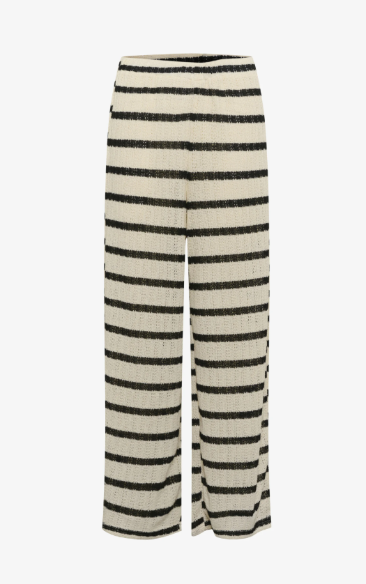 KAFFE EDITH STRIPE COTTON PANT