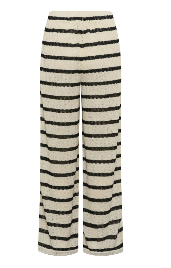 KAFFE EDITH STRIPE COTTON PANT