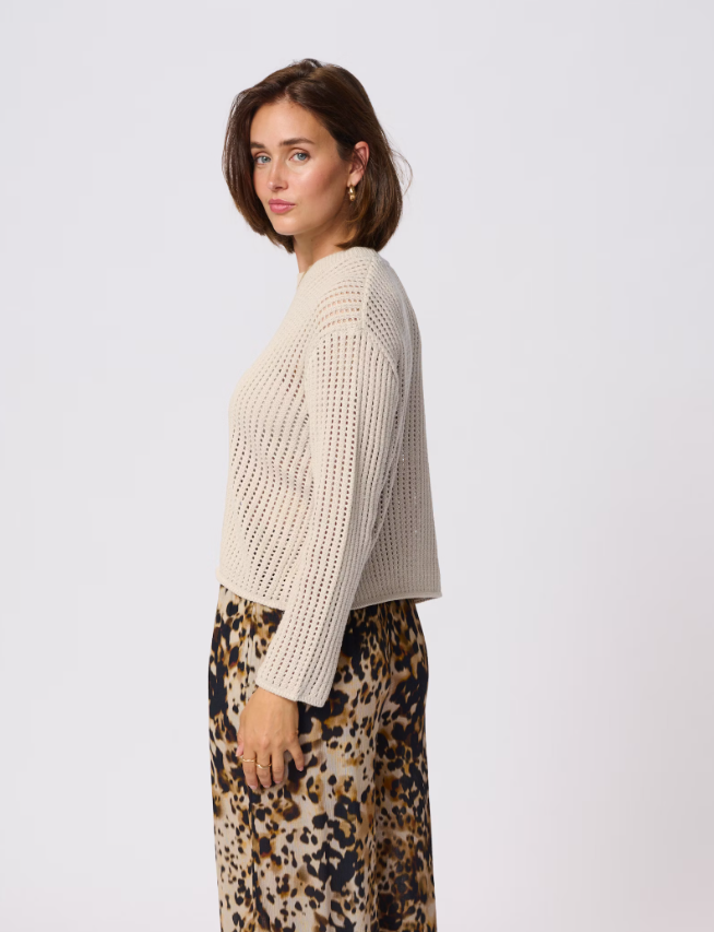 KAFFE KASOLAR PULLOVER FEATHER GRAY