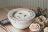LUMEN & LUXE MEDIUM CONCRETE CANDLE MARBLED BLUSH