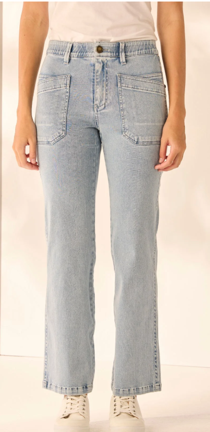 LANIA THE LABEL ABBY JEAN BLEACHED