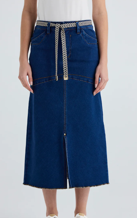 LANIA THE LABEL RHODE SKIRT INDIGO