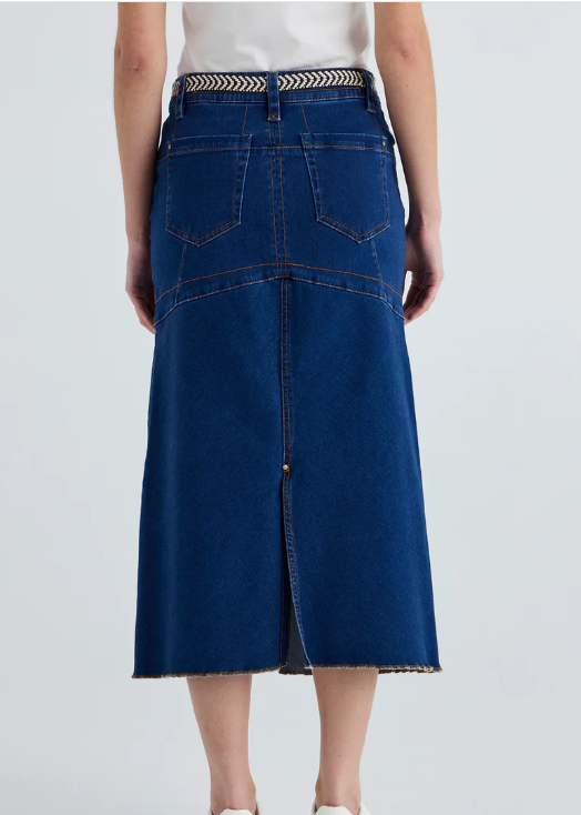 LANIA THE LABEL RHODE SKIRT INDIGO