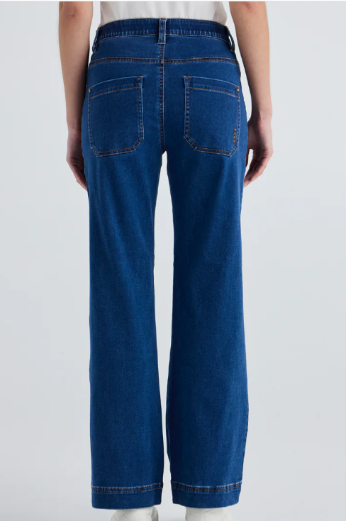 LANIA THE LABEL CHROME JEAN INDIGO