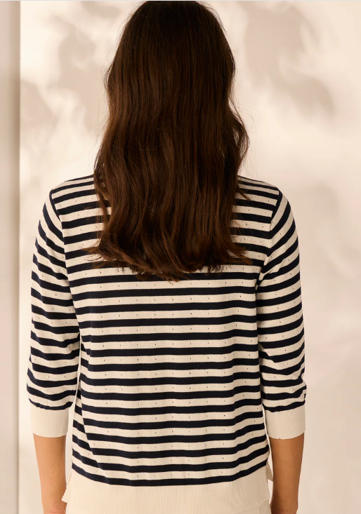 LANIA THE LABEL SAYER CARDI INK/OFF WHITE