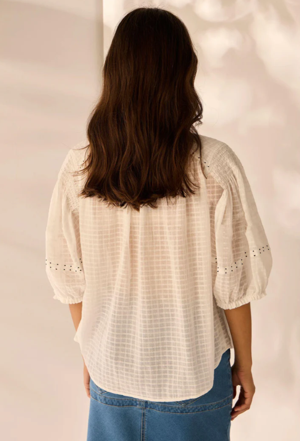 LANIA THE LABEL VILLA SHIRT WHITE