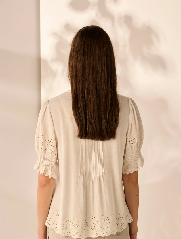 LANIA THE LABEL CLOVER SHIRT WHITE