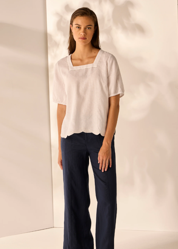 LANIA THE LABEL MARLO TOP WHITE