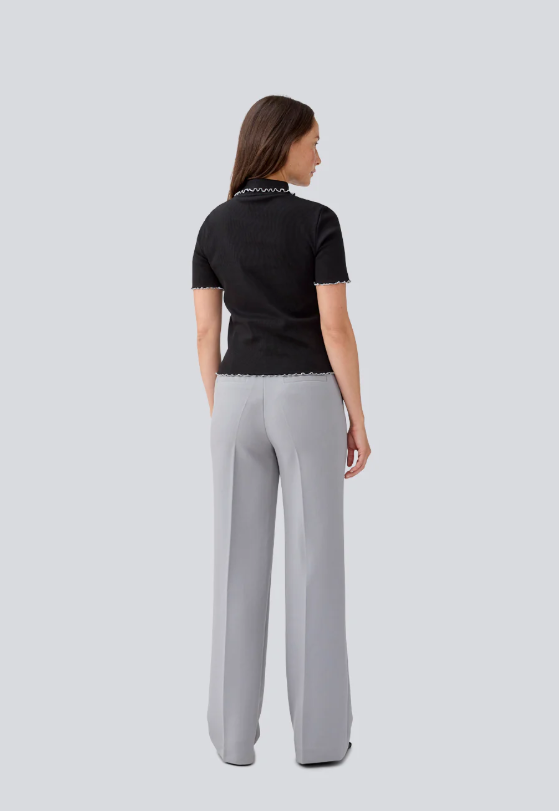 MODSTROM MADDALONE POLO BLACK/WHITE TRIM