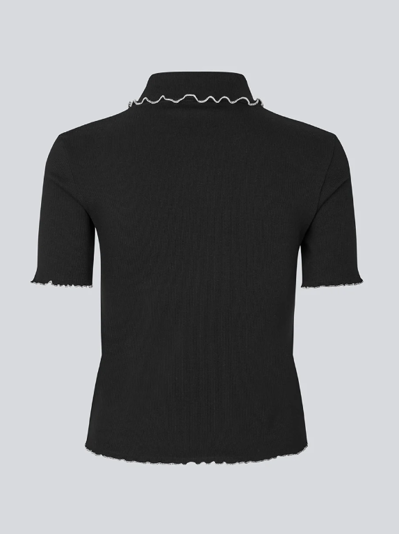 MODSTROM MADDALONE POLO BLACK/WHITE TRIM