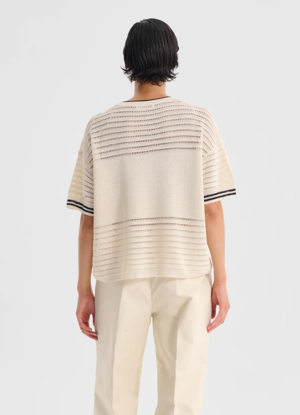 MORRISON DALLAS KNIT TEE MILK