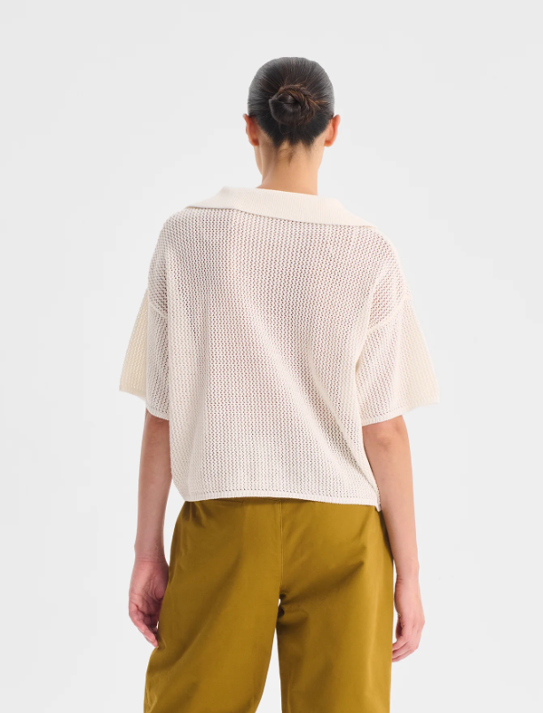 MORRISON CHIARA KNIT TOP WHITE