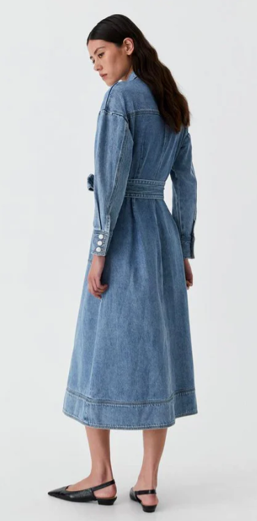 MORRISON ISAAC DENIM DRESS BLUE