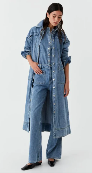 MORRISON ISAAC DENIM DRESS BLUE