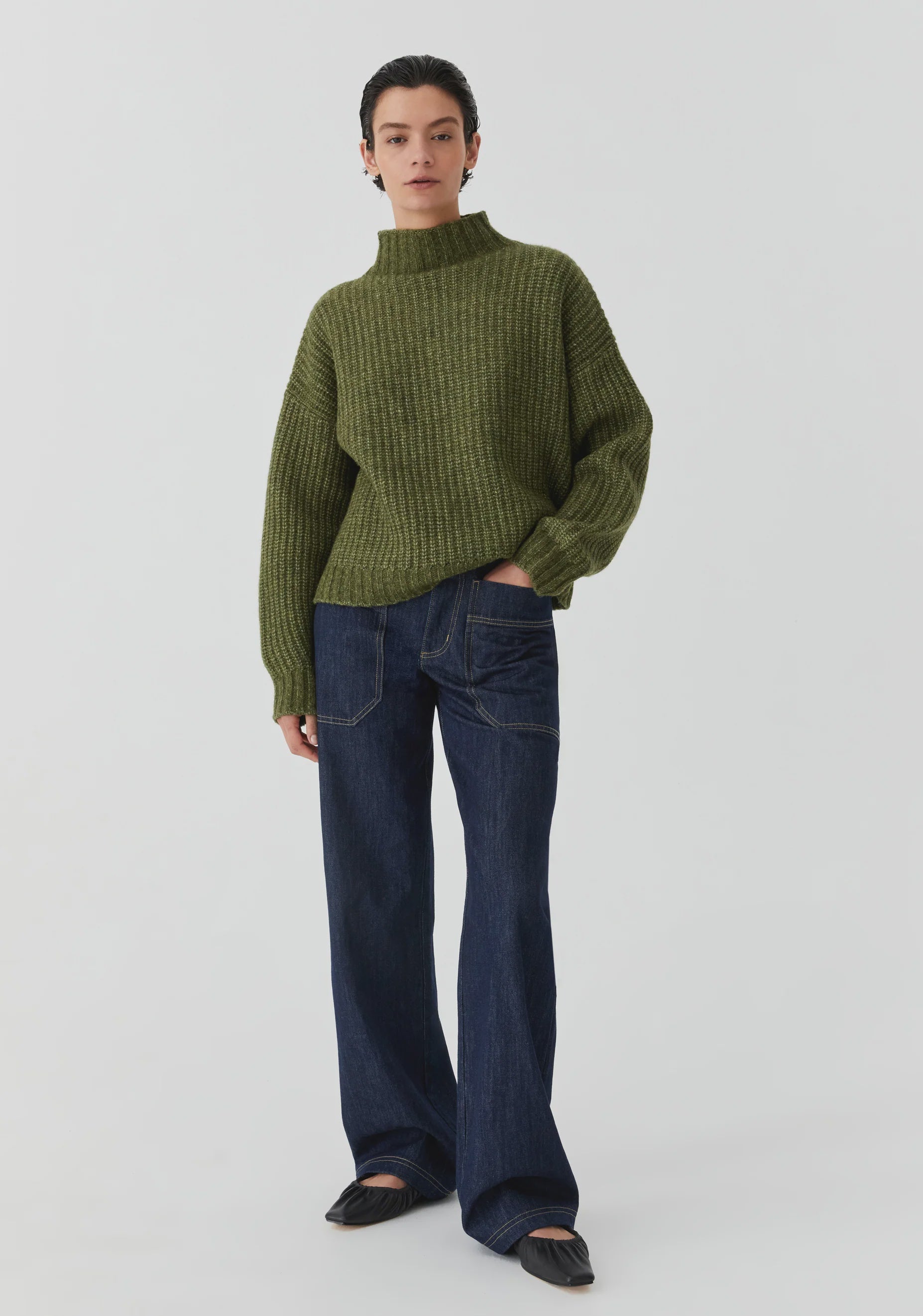MORRISON LOLA KNIT PULLOVER FOREST