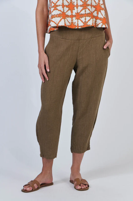 NATURALS LINE PANTS  TOBACCO