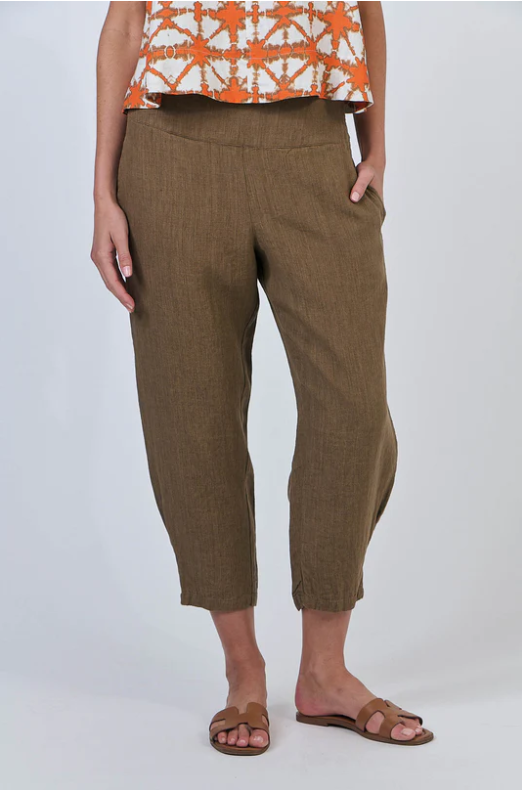 NATURALS LINE PANTS  TOBACCO
