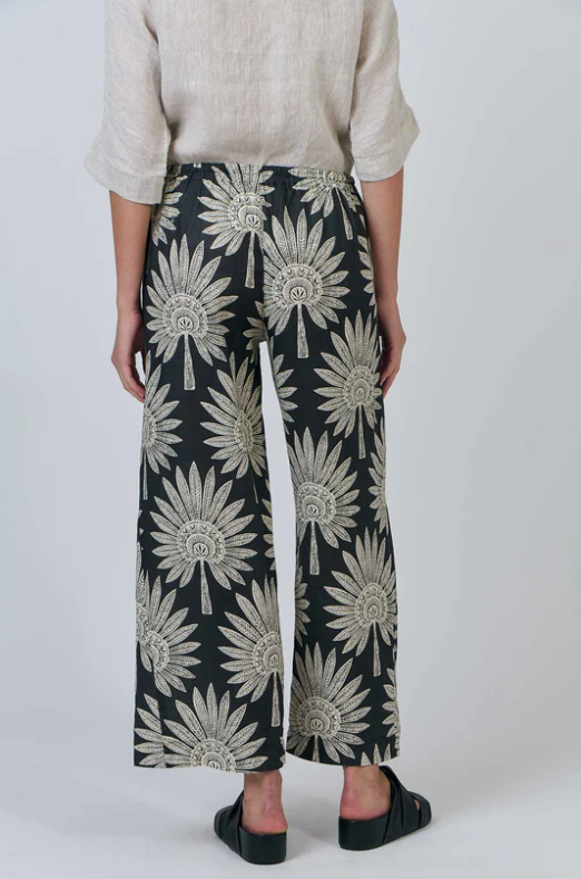 NATURALS DATE PALM LINEN PANTS
