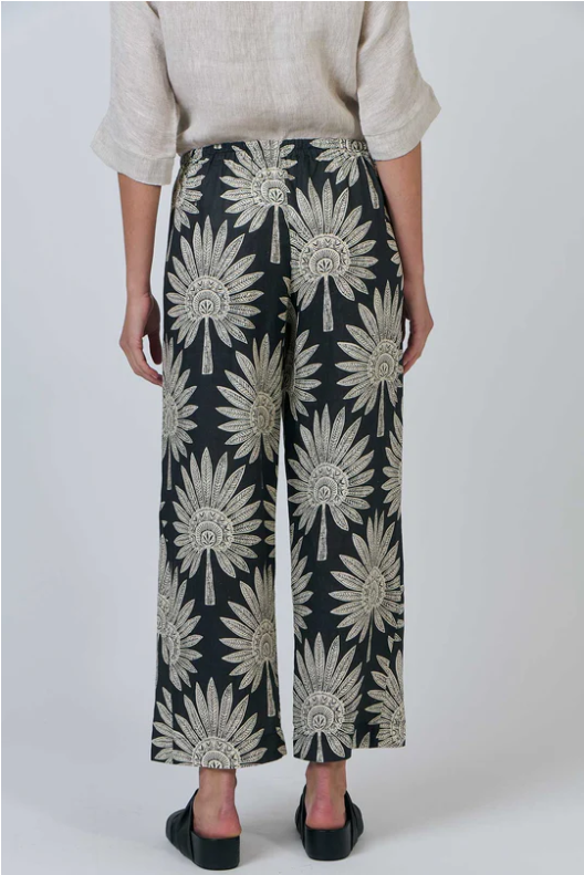 NATURALS DATE PALM LINEN PANTS