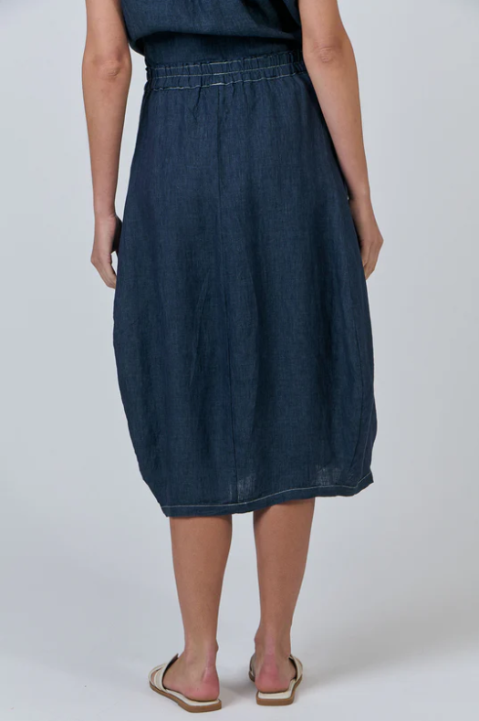 NATURALS LINEN SKIRT POSEIDON