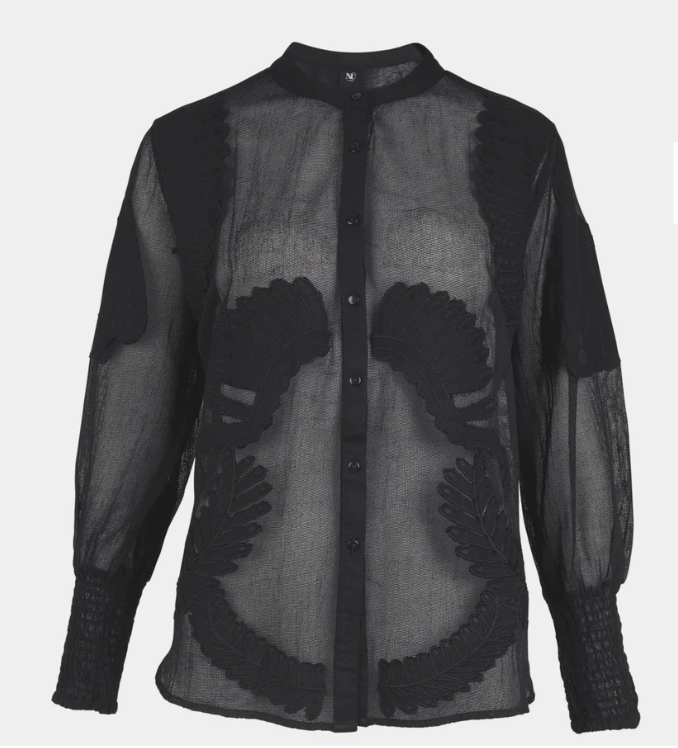 NU DENMARK YANIA BLACK SHIRT