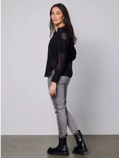 NU DENMARK YANIA BLACK SHIRT