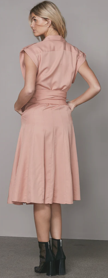 NU DENMARK YMKE PEACH LYOCELL DRESS