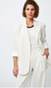 SECOND FEMALE ESANA LINEN STRIPE BLAZER