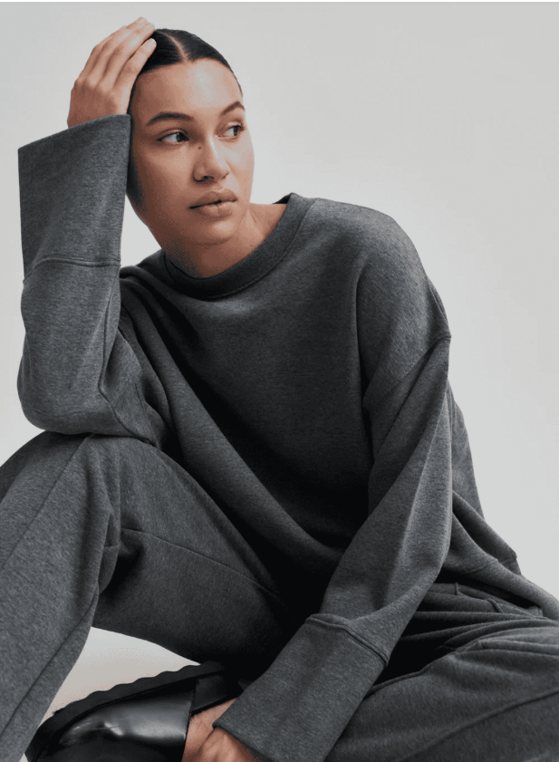 SECOND FEMALE ABADELL SWEAT PANT DARK GREY MELANGE