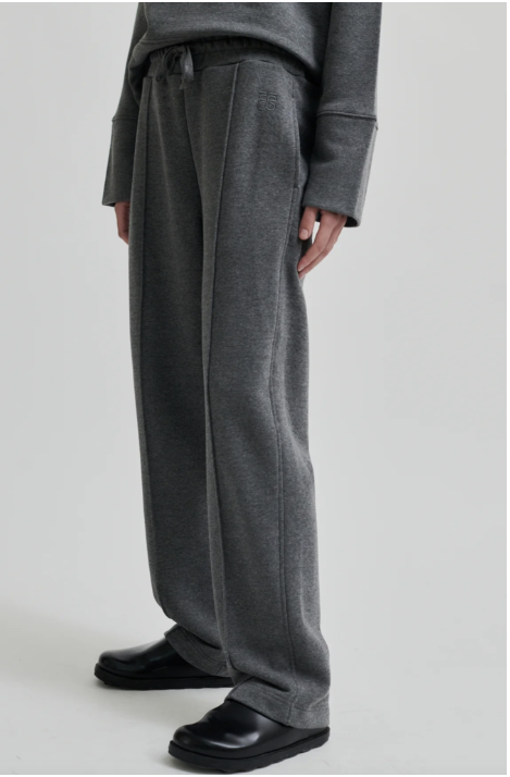 SECOND FEMALE ABADELL SWEAT PANT DARK GREY MELANGE