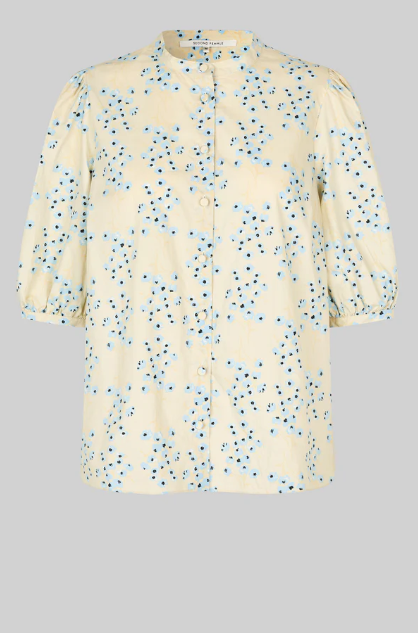 SECOND FEMALE CLAUD PRINTED SHIRT POWDER BLUE