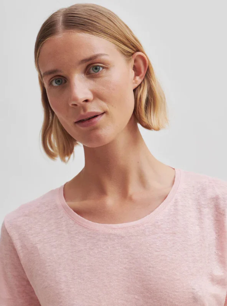 SECOND FEMALE PEONY LINEN TEE MARY'S ROSE