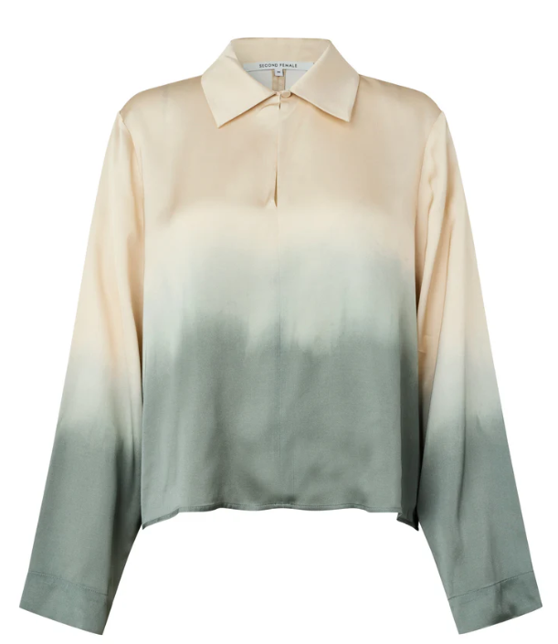 SECOND FEMALE AVORA BLOUSE AGAVE GREEN