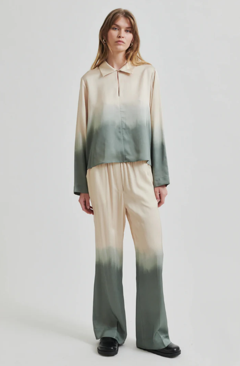 SECOND FEMALE AVORA BLOUSE AGAVE GREEN