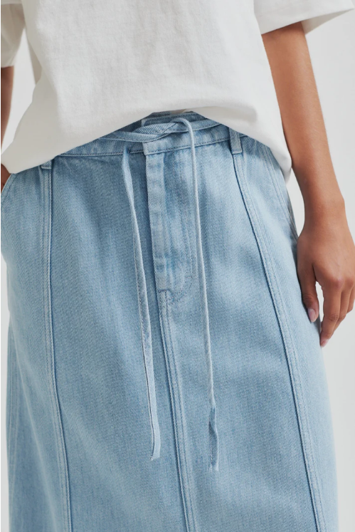 SECOND FEMALE IRVIN DENIM LIGHT BLUE SKIRT