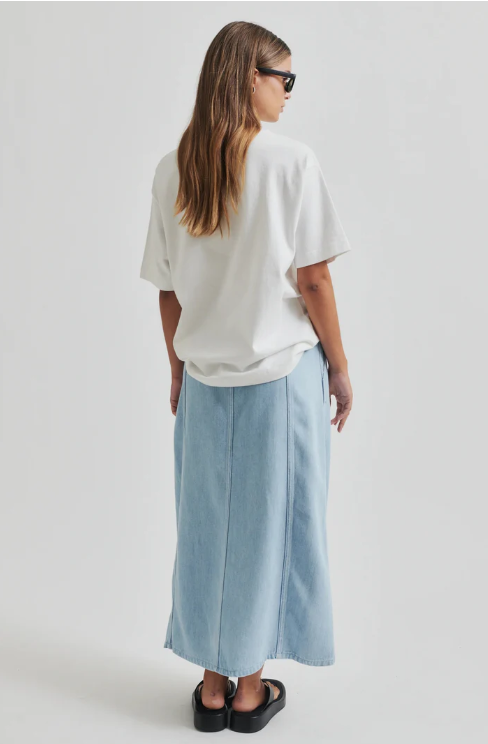 SECOND FEMALE IRVIN DENIM LIGHT BLUE SKIRT