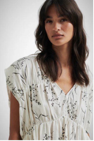 SECOND FEMALE ELINE PRINTED TOP