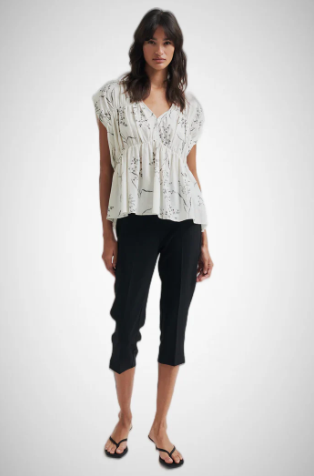 SECOND FEMALE ELINE PRINTED TOP