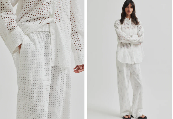 SECOND FEMALE VILLA TROUSERS WHITE