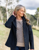 SEE SAW BOILED WOOL BLAZER