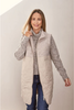 SEE SAW BOILED WOOL QUILTED VEST NATURAL