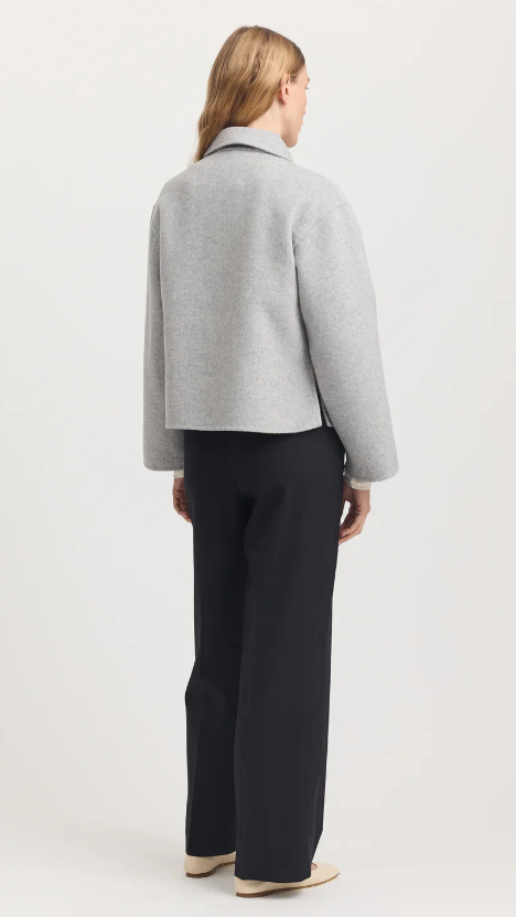 TOORALLIE WOOL JACKET MID GREY