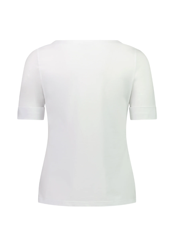VASSALLI BOAT NECK TOP WHITE