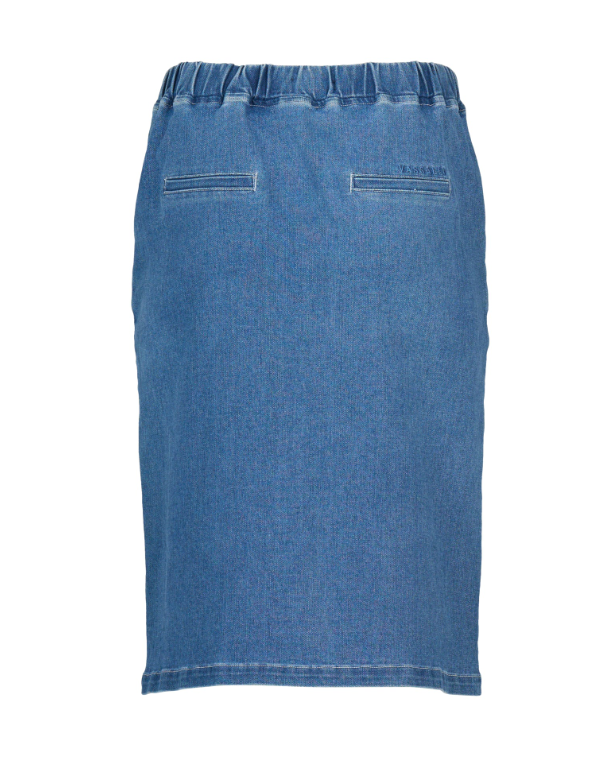 VASSALLI PULL ON DENIM SKIRT