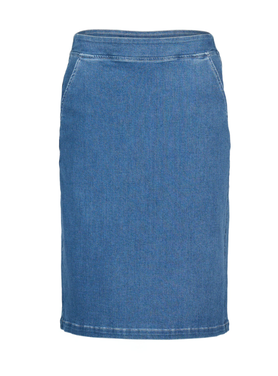 VASSALLI PULL ON DENIM SKIRT
