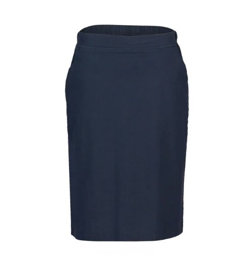 VASSALLI FLAT FRONT PULL ON SKIRT INK