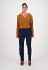 VASSALLI SLIM LEG KNIT JEAN CARBON BLUE