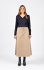 VASSALLI A-LINE  OAT CORD SKIRT WITH DRAWCORD